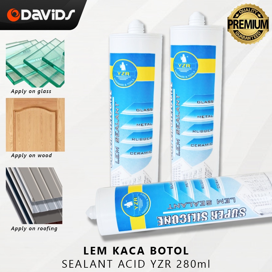 Lem Sealant Sealent Kaca Aquarium Bening Hitam Silicone Silent Akuarium Silikon Silicon Botol GP88