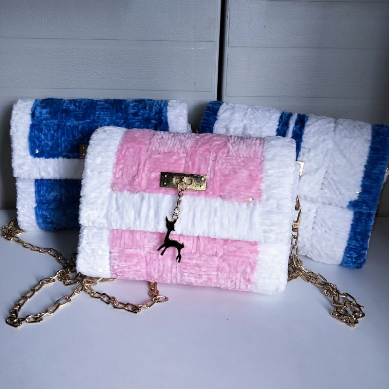 Tas Pesta rajut Handmade