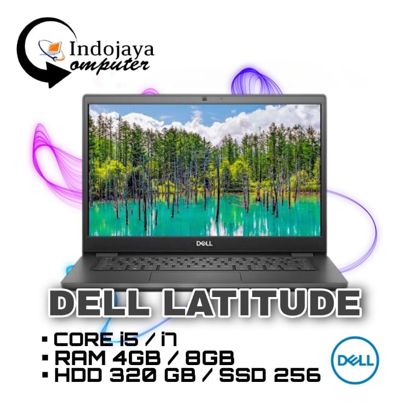 Laptop Dell Latitude Core i5 / i7 RAM 4GB / SSD 128GB Original Bergarasni