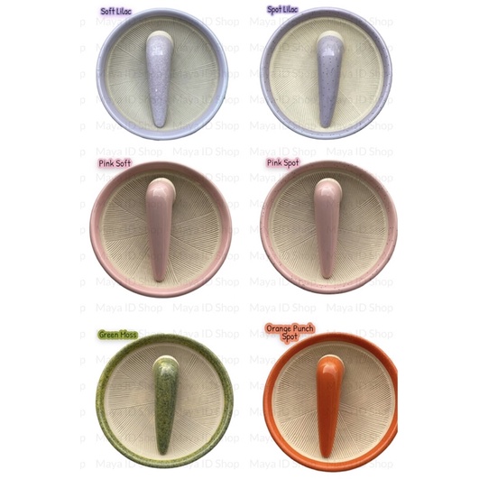 Set Cobek Keramik Estetik Cobek Viral / Uleg Keramik / Cobek Nordic / Cobek Estetik / Set Cobek