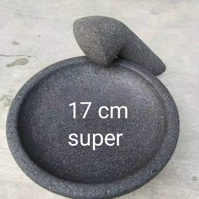 coet batu asli layah kecil 17 cm set munthu kualitas super batu keras