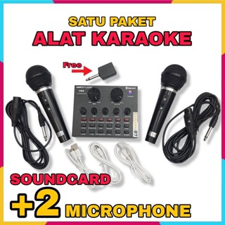 Sound Card Soundcard V8 Bluetooth live Broadcast dan streaming atau Karaoke secara live di berbagai platform Bisa digunakan Dikomputer, laptop hingga smartphone