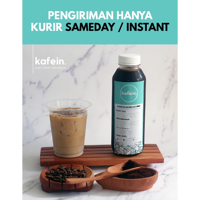 

Espresso Cair Kafein / Konsentrat Kopi 500 ml - Blend Lali Jiwo