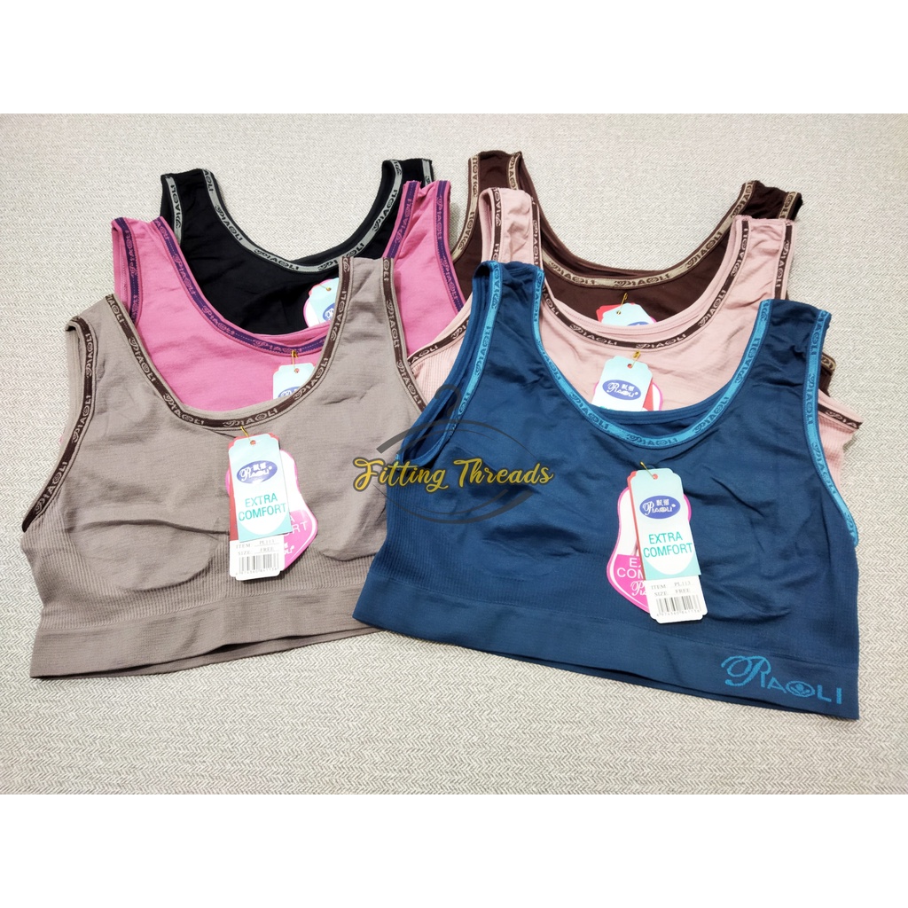 1 Pcs Miniset Remaja Perempuan Piaoli / Mini set Tali Besar Wanita Dewasa Polos Rajut Premium / Bh Sport Bra Cewek