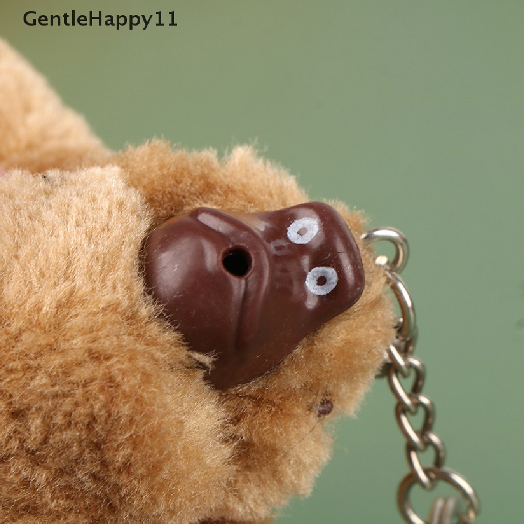 Gentlehappy Cute Girl Plush Fur Monkey Keychain Gantungan Kunci Orangutan Di Tas Celana Pernak Pernik Mobil id