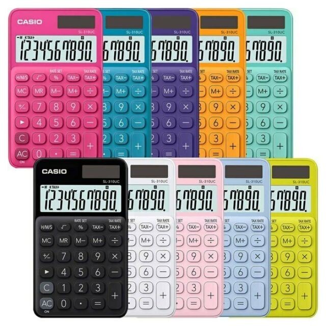 

KALKULATOR MY STYLE CASIO SL-310UC COLORFUL SERIES CALCULATOR 310 UC #ORIGINAL