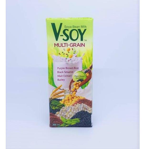 

(S-X2X-♥) KKV - V-Soy Multi Grain Soy Milk UHT 200ml banyak diminati