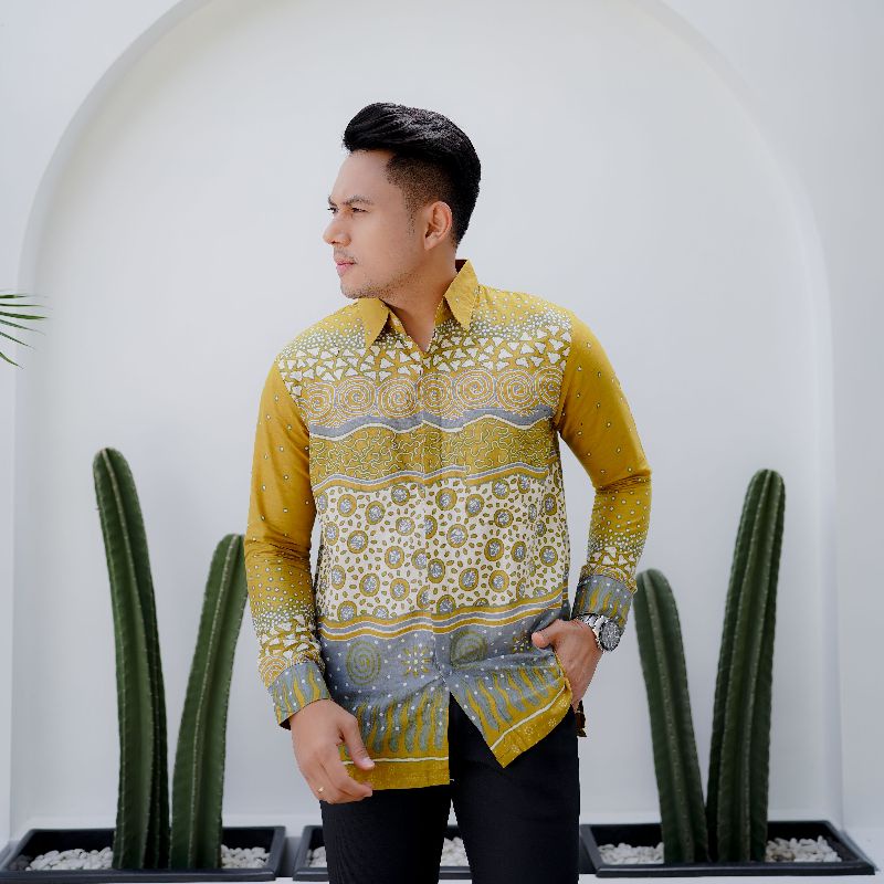 Baju Wanita Atasan Batik Couple Kemeja Tunik Batik Kanza Best Seller