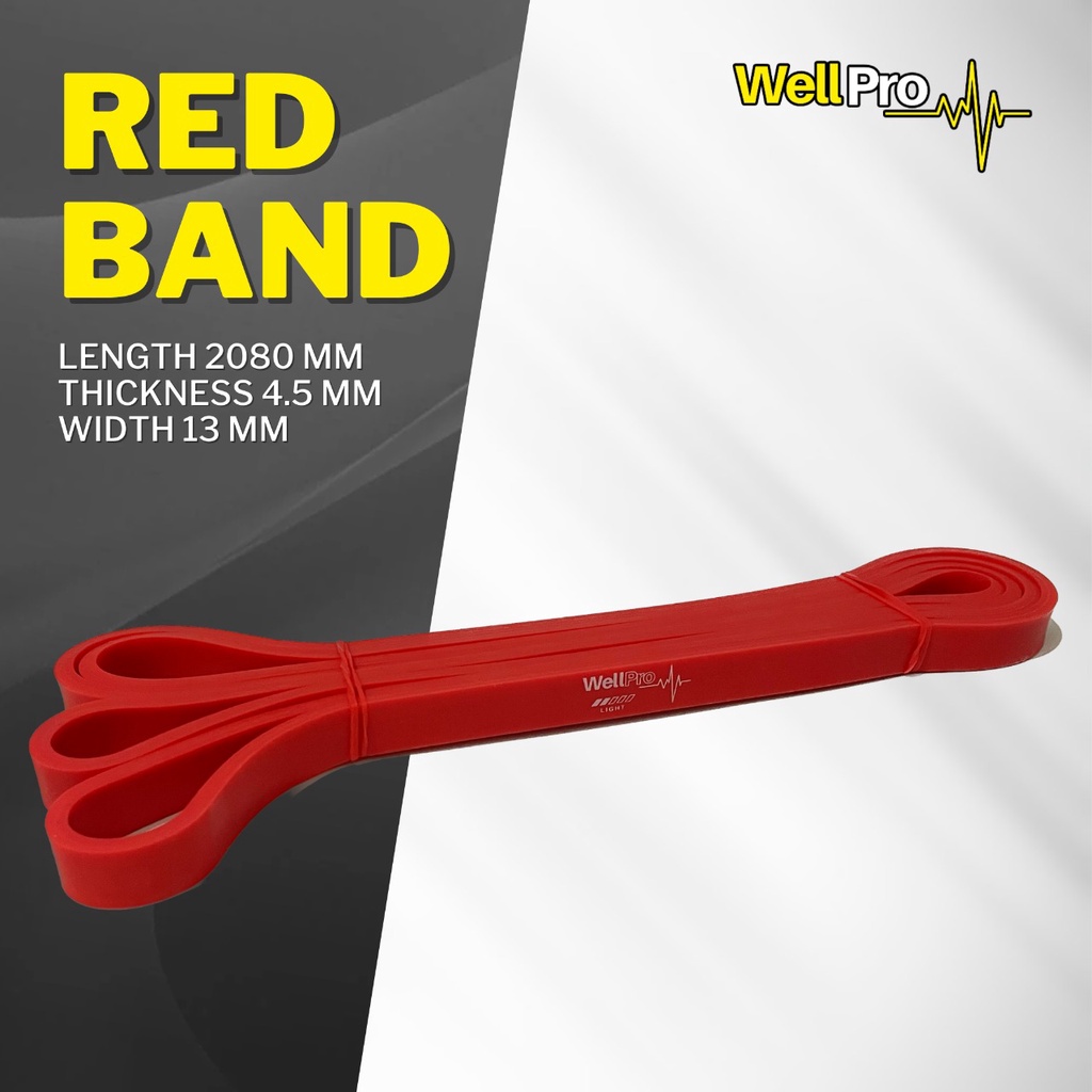 Long Resistance Band Red Karet Elastis | Pull Up Resistance Band | Resistance band
