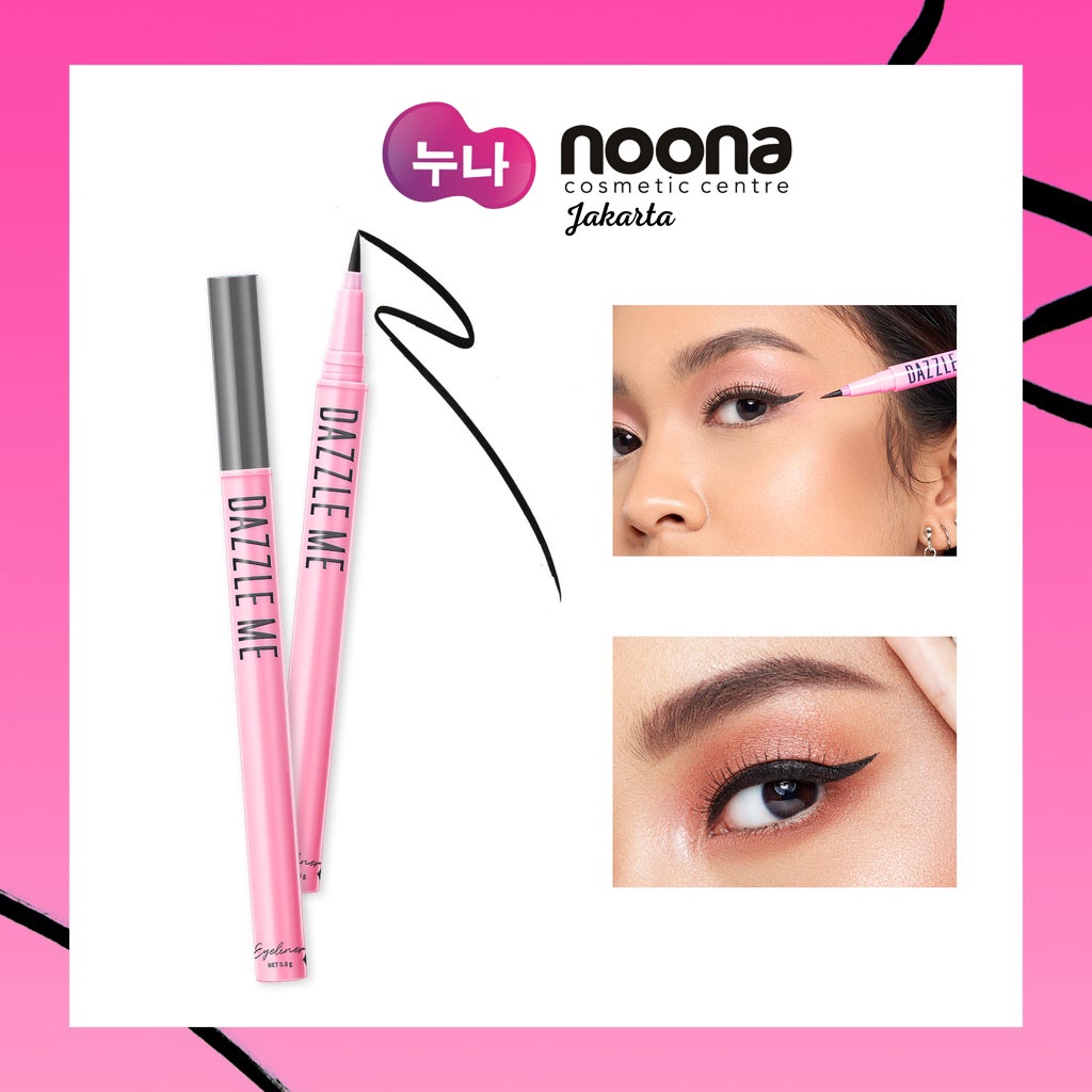 DAZZLE ME HOLD ON WATERPROOF EYELINER DEEP BLACK LIQUID LONG LASTING -NJ