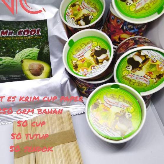 

READY ✅PAKET ES KRIM 250 GRM PAPER 50 ML LENGKAP TUTUP SENDOK|KD4