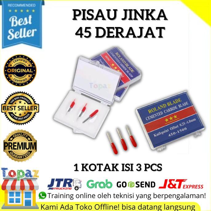 

Mata Pisau Mesin Cutting JINKA // Roland Blade 45 derajat