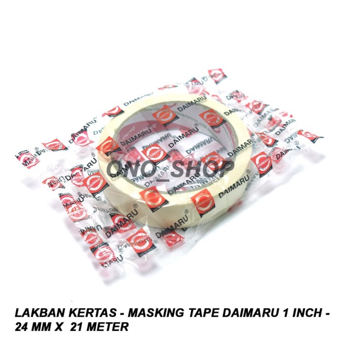 

Lakban Kertas - Masking Tape Daimaru 1 Inch - 24 mm x 21 Meter onosh00 Buru Order