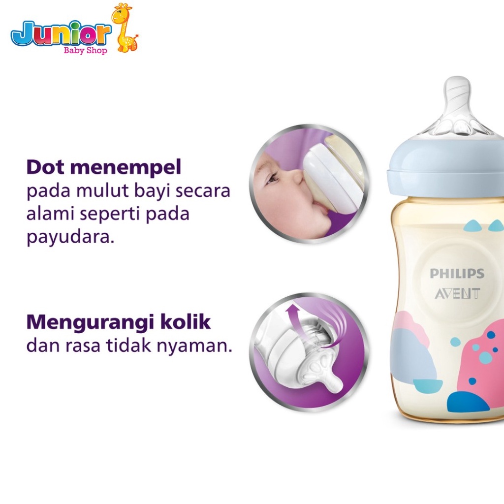 Philips Avent Natural PPSU Bottle 1M+ 260ml / Botol Bayi