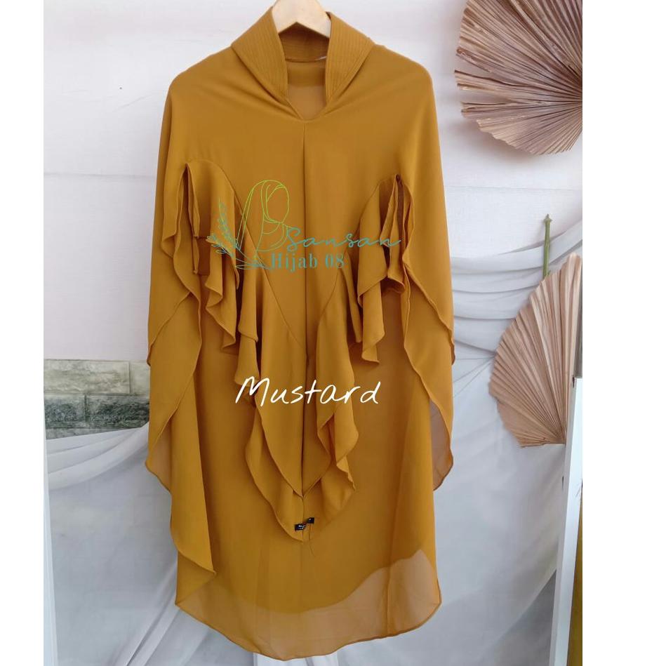 KDT.11De22o • Jilbab Instan Khimar Hijab Tania Syari Jumbo Ceruty 2 Layer Jersey