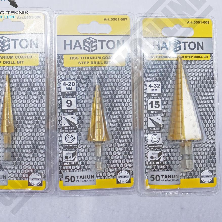 Best Mata Bor Pagoda Step 3-12mm 4-20mm 4-32mm HASSTON PROHEX / Step Drill 3-12 4-20 4-32 mm HASTON