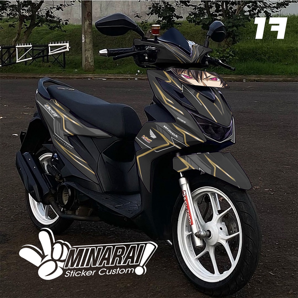 DECAL HONDA BEAT DELUXE 2022 FULL BODY - DECAL BEAT DELUXE VARIASI RACING