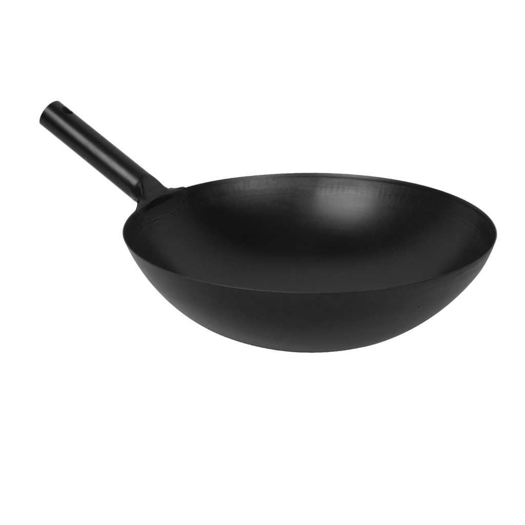 Japan Peking Wok Carbon Steel - Wajan Ori Jepang Seasoning Chinese Wok Pan Black Steel