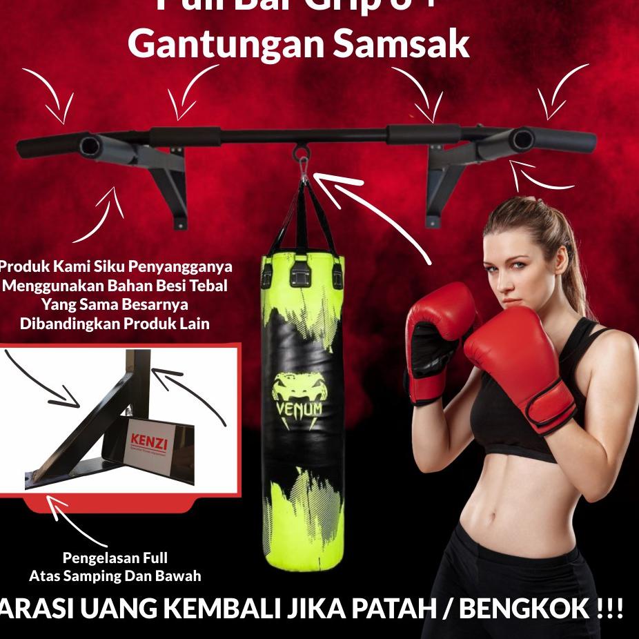 New Trending Pull Up bar di Rumah / Chin Up / Iron Gym Alat fitness Door chin up, Doorway Gymbar