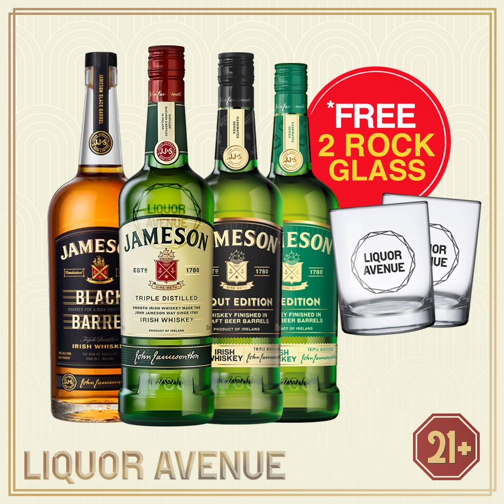 Jual JAMESON Irish Whiskey Complete Package All Flavors | Shopee Indonesia