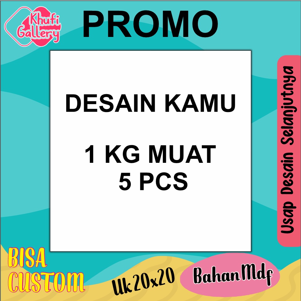 Khufi Gallery Hiasan Dinding Dapur Ruang Tamu Kamar Toko Paket Promo Mdf Putih