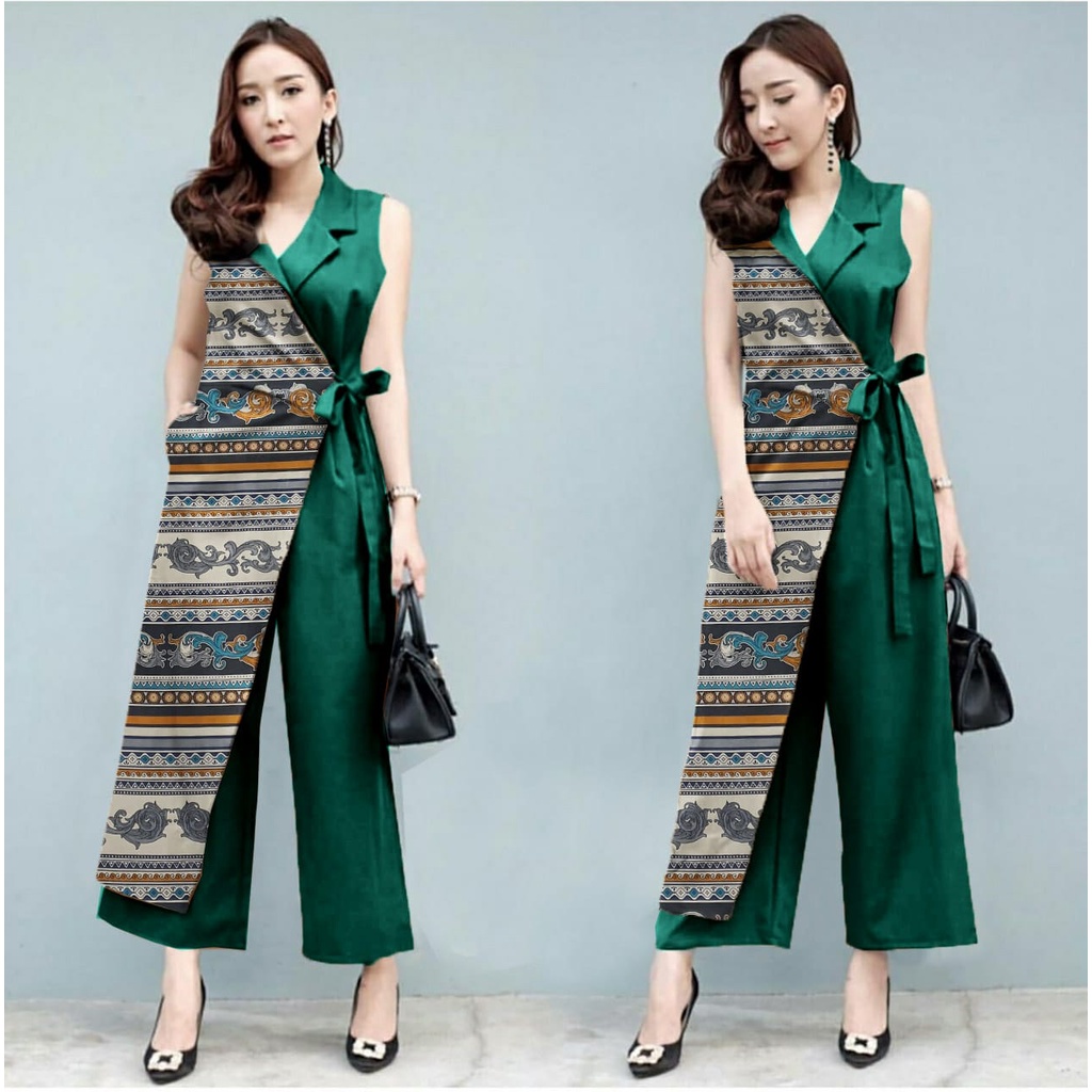 FWG - JUMPSUIT MADEE / JUMPSUIT BATIKA / JUMPSUIT / JUMPSUIT WANITA TERBARU / OVERALL JUMPSUIT/ BAJU