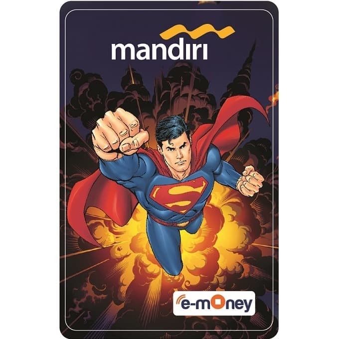 Mandiri E-Money Edisi Exploding Superman Kartu Emoney #Original