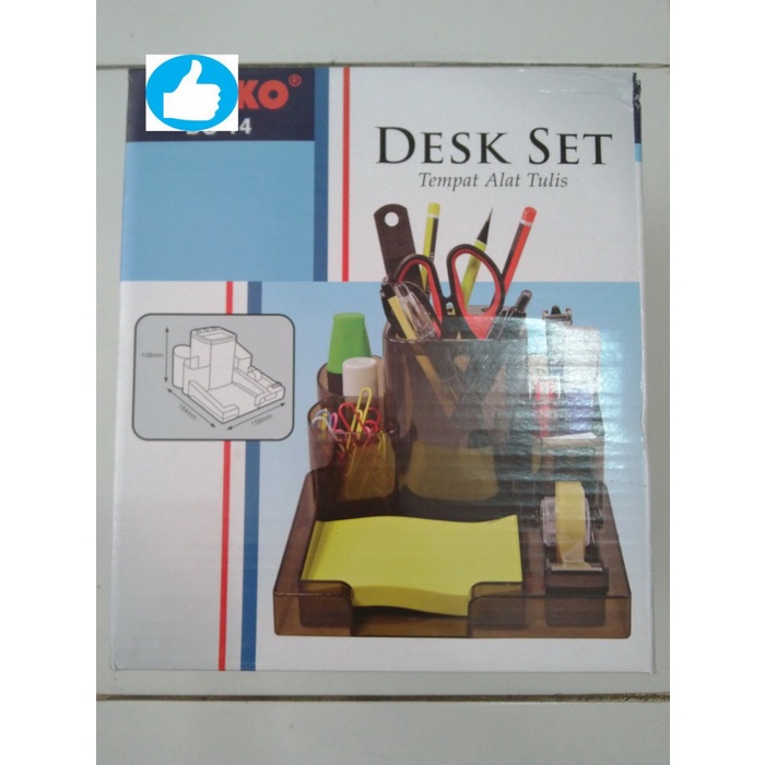 

TERPERCAYA DESK SET / DESK ORGANIZER / TEMPAT ALAT TULIS JOYKO DS-14 Code 2648