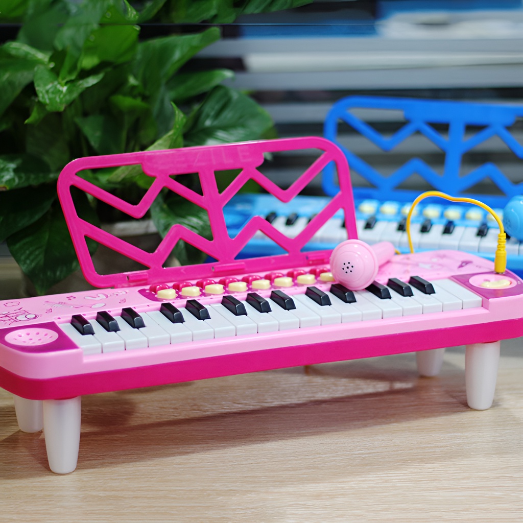 Mainan Anak Piano Mainan Edukasi Anak 37 Key | Laki Laki Perempuan | Cowok | Multi Function Keyboard