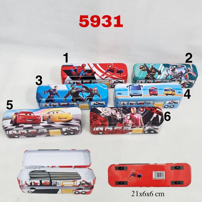 

PRO Kotak Pensil Kaleng Bus Roda 2 susun 7x24/Tempat Pensil/Tepak - QZ 5931, Bebas
