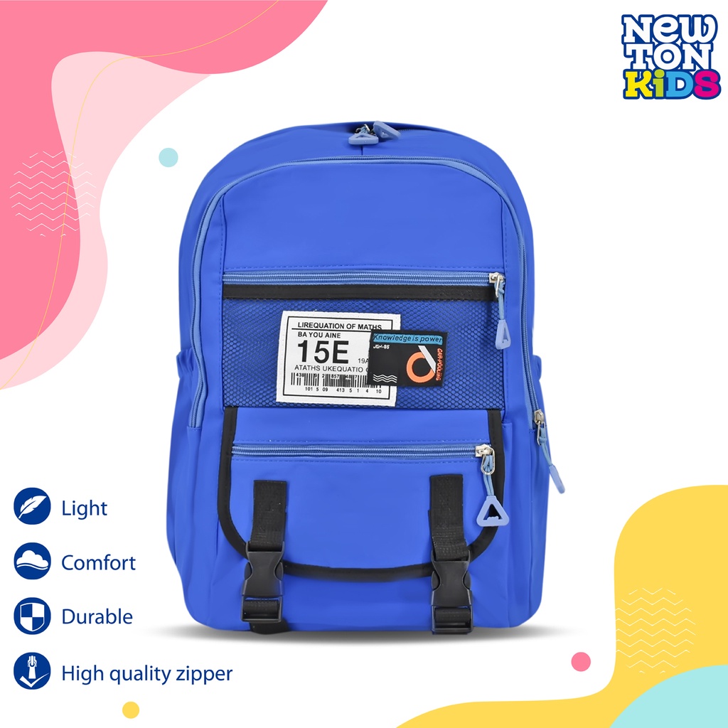 Newtonkids-Tas Ransel Sekolah Anak Super 16IN/Tas Sekolah Anak SMP/Tas Ransel Laptop/Tas Import Terbaru/Tas Ransel Laptop Super