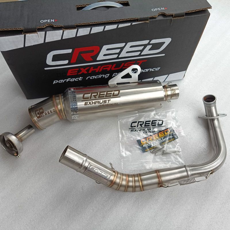 knalpot racing inlet 38mm creed exhaust original pnp vario beat scoopy aerox nmax pcx mio