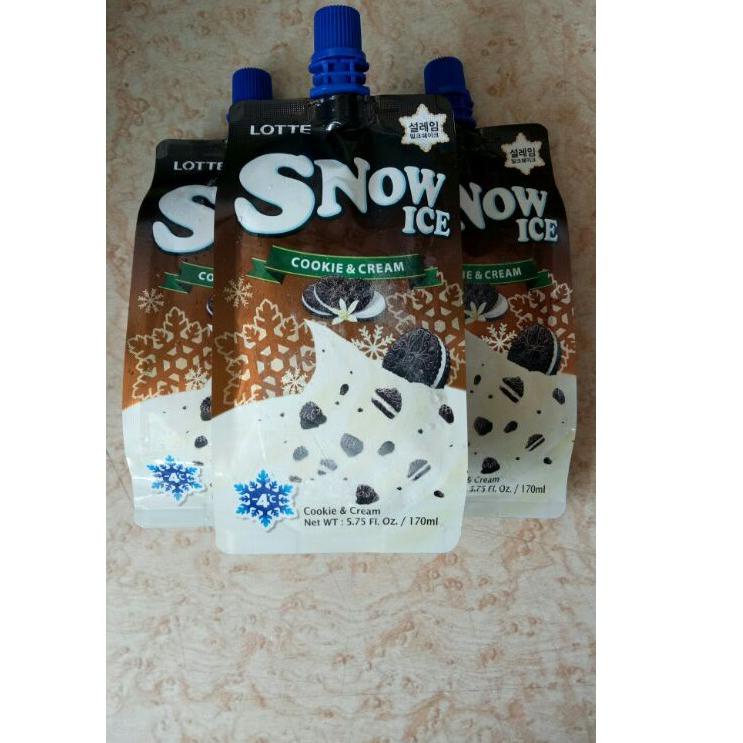 

PROMO HARI INI Lotte Snow Ice Cookie & Cream - Es Dengan Kukis & Cream 170ml !!