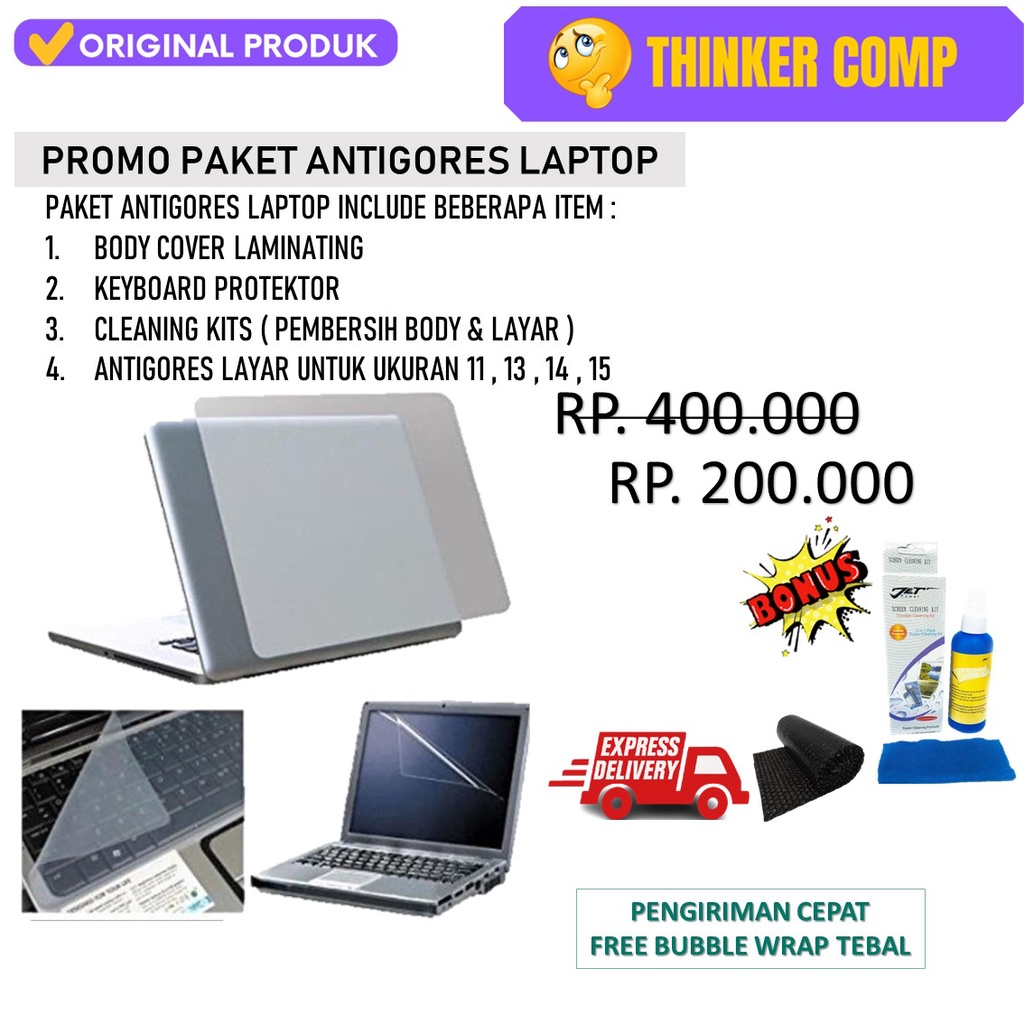 PELINDUNG BODY DAN ANTIGORES LAPTOP