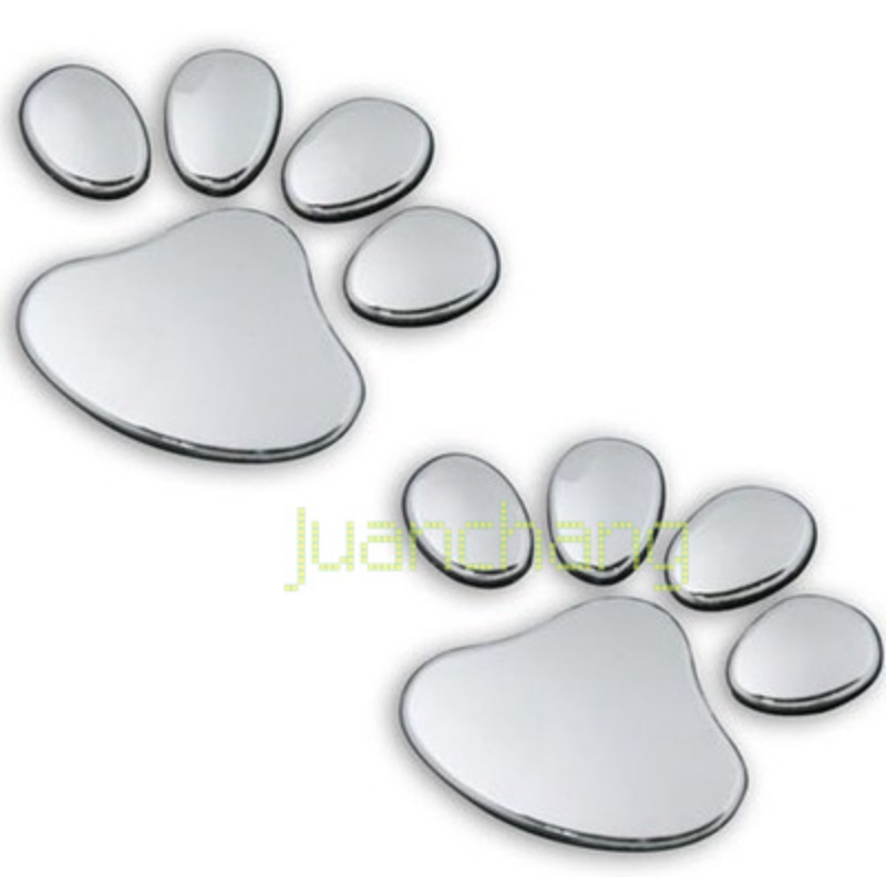 Styling Mobil Desain Keren Paw Auto Motor Dekorasi 3D Kaki Anjing Tapak Kaki PVC Stiker Mobil Decal Anjing Beruang Kucing Hewan Kaki Print Sticker