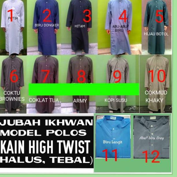 SPG.21De22ᶻ ▪ GAMIS JUBAH IKHWAN PRIA LAKI POLOS HALUS TEBAL AWET TEBAL BERGARANSI SIZE UKURAN S M L