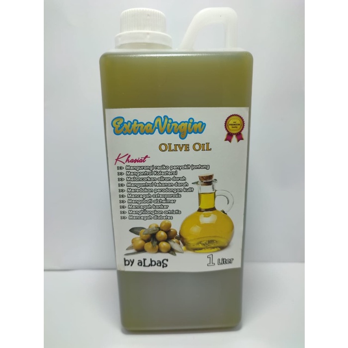 

Minyak Zaitun Extra Virgin Olive Oil Curah Kemasan 1 Liter ASLI