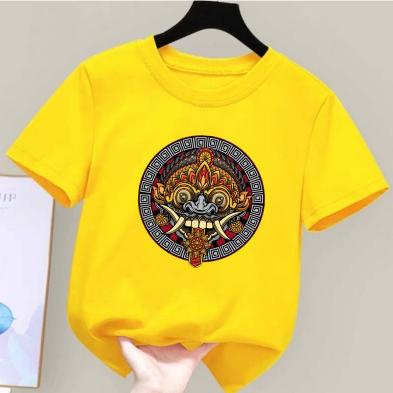 Baju Kaos Anak Laki Barong Atasan Anak Cowok usia 2 sampai 10 tahun Kaos Distro Anak