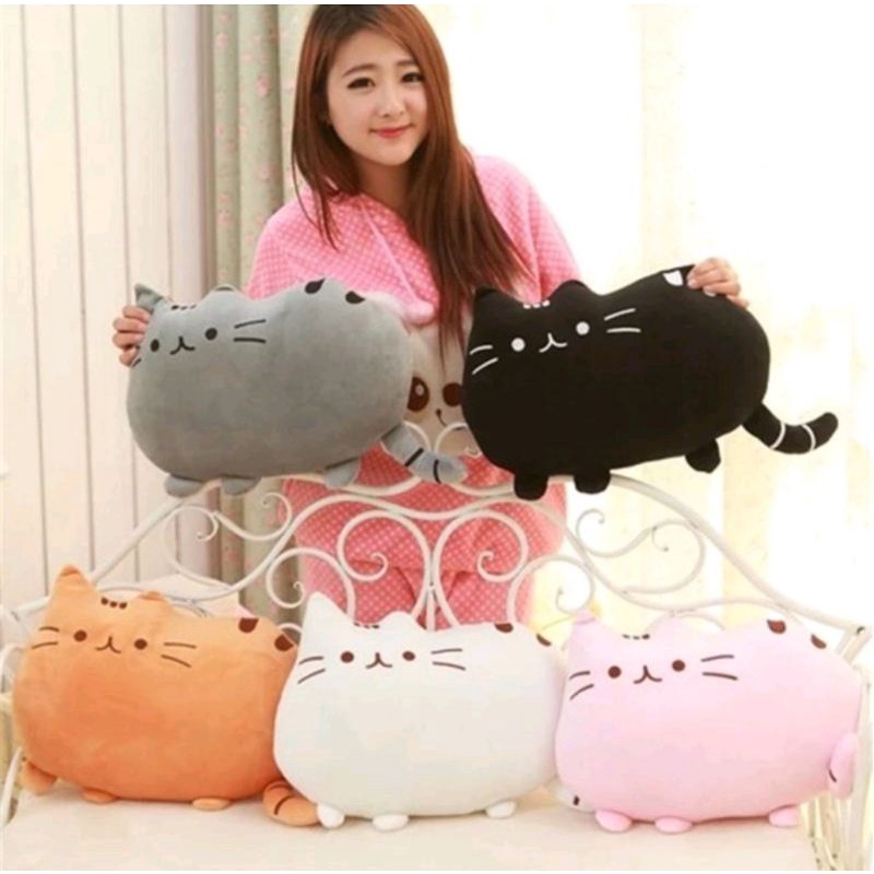 1 PC HotArpa Biskuit Pusheen Cat Stuffed Plush Toys Indah Tail Kucing Bantal 40*30 cm Kawaii Brinque