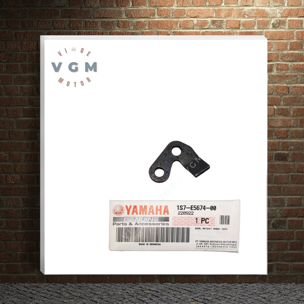 (VGM) YAMAHA 1S7-E5674-00 Guide Ratchet Wheel (1S71) || Plat Tahanan As Starter