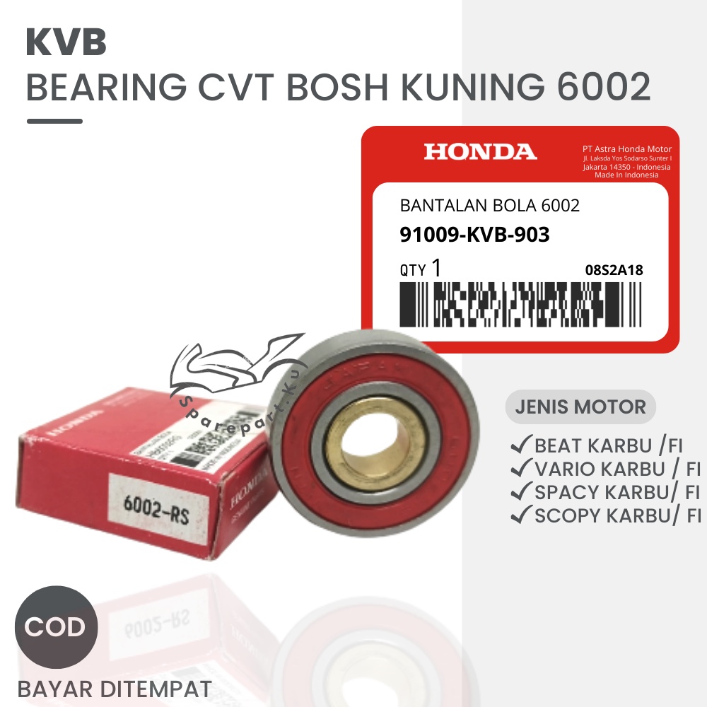 (GROSIR) AHM LAHER 6002 + BOS KUNINGAN LAHER CVT HONDA BEAT VARIO SCOOPY SPACY FI LAMA BARU / BERING