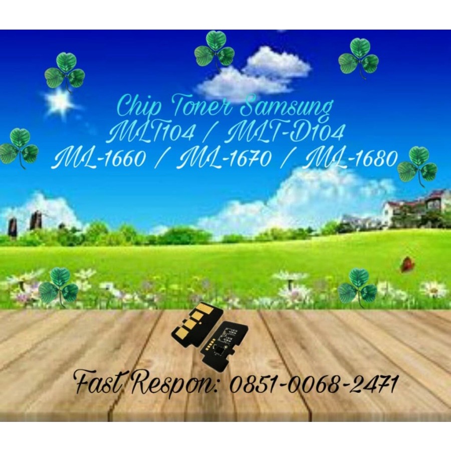 Chip Toner Compatible Sam MLT104 MLT-104 MLT-D104 ML-1660 ML-1670