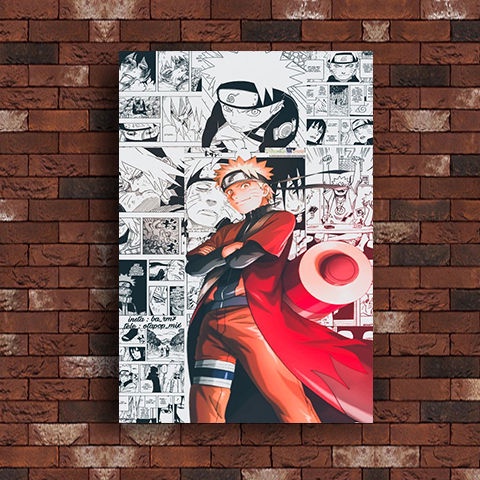 Poster Hiasan Dinding kamar naruto / Pajangan dinding 20 X 30 kayu hiasan dinding / poster dinding k