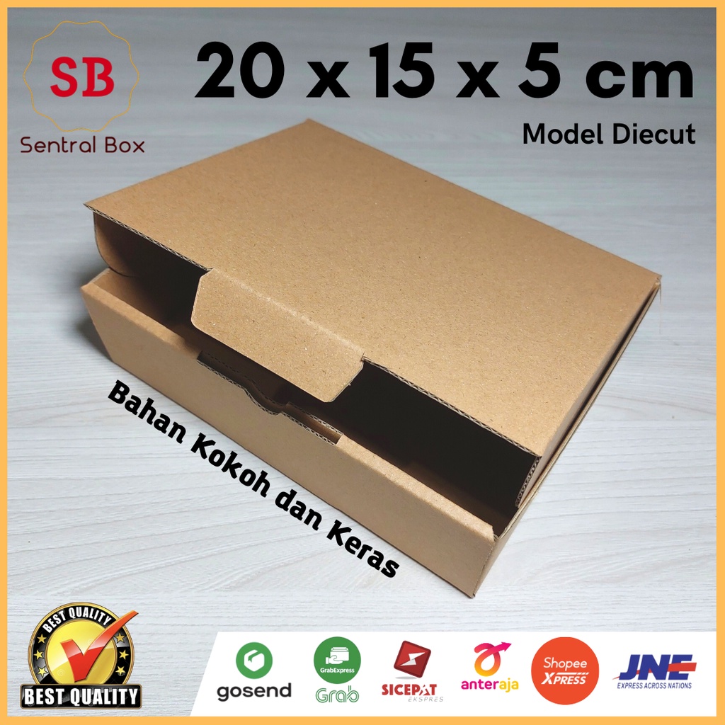 

( Min.order 5 pcs ) Kardus 20 x 15 x 5 cm.........Die Cut ( untuk pembelian di atas 10 pcs harga lebih murah )