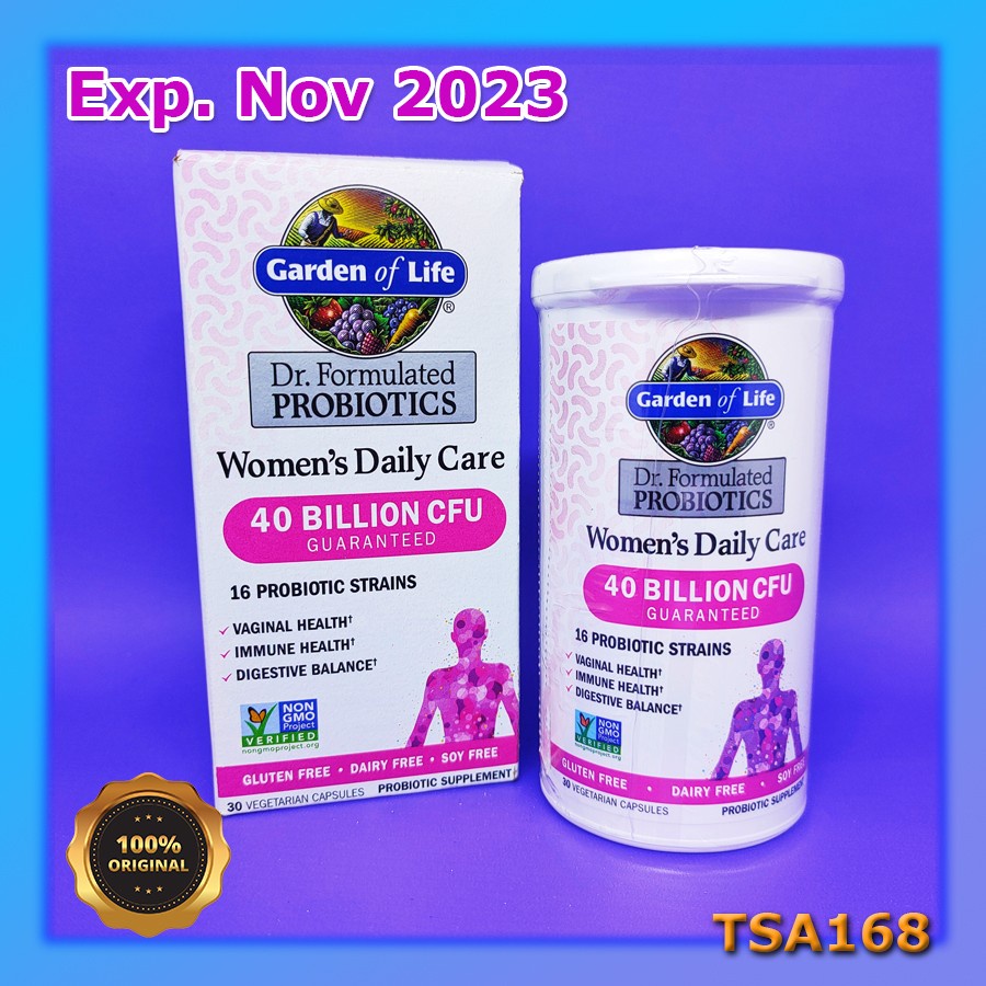 Garden of Life Women Daily Care 40 Bil CFU 30 VCap Probiotics Women's