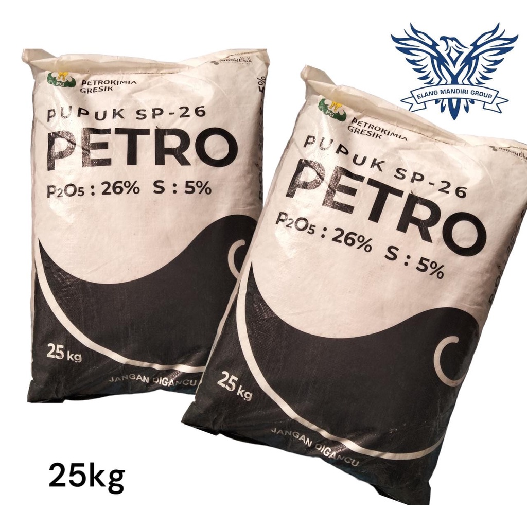 Pupuk SP 26 PETRO 25kg kandungan P2O5 26% S 5%| TSP Petro