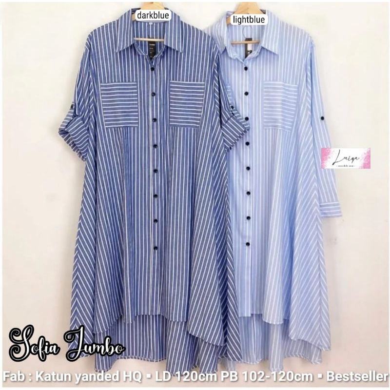 MIDI DRESS JUMBO LD 120 MIDI KATUN TERBARU SOFIA JUMBO MIDI