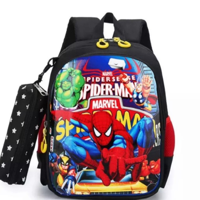 BPT SALE TERMURAH Tas Ransel Sekolah SD Anak Laki - Laki Motif SPIDERMEN