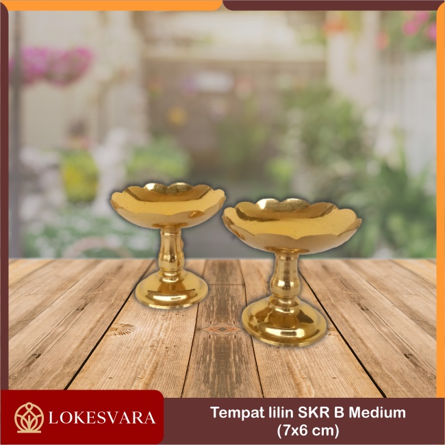 Tempat Lilin (Candle Holder) Kuningan SKR Small dan Medium