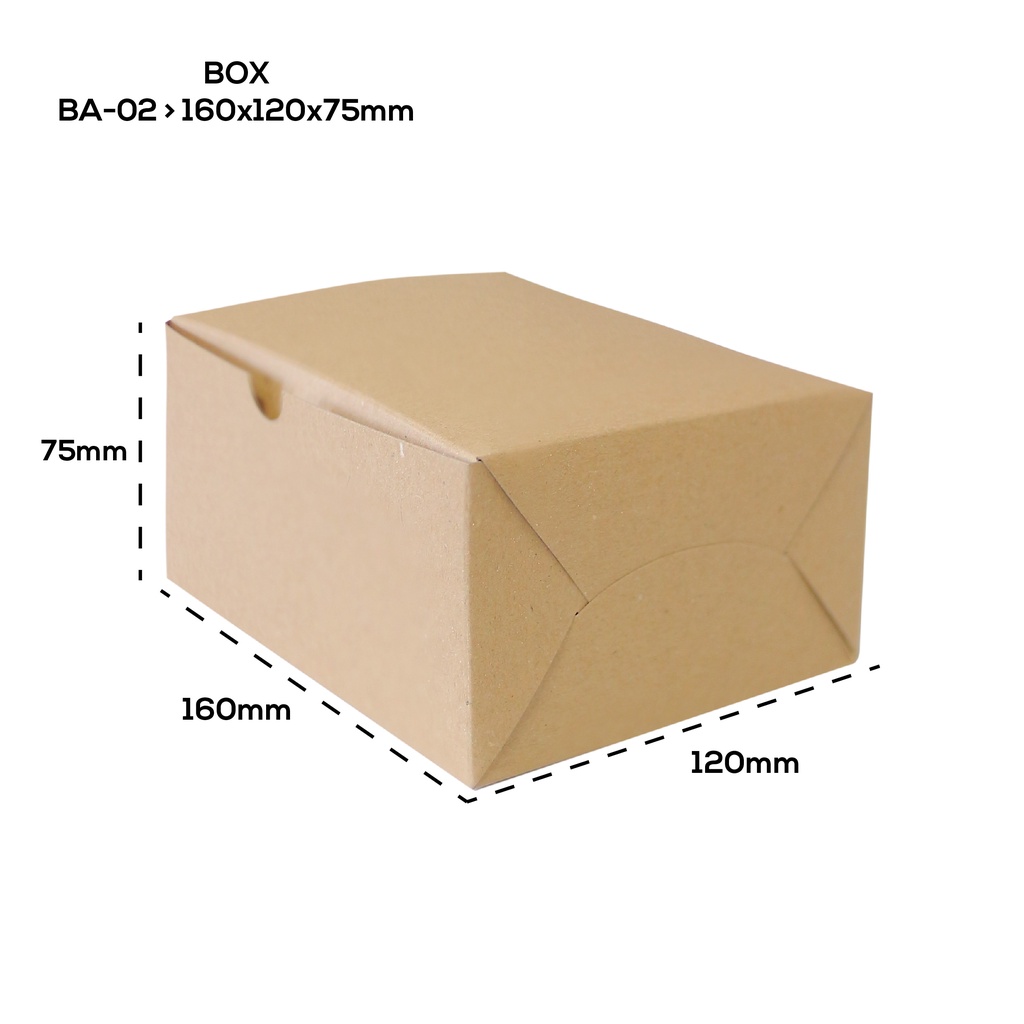 

( Isi 20 ) Box Snack Dus Kue Snack Box Snack Roti (B2K1-16X12X7.5 Cm) Non Laminas